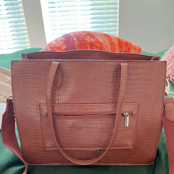 BEIS Work tote in cognac - Picture 3 of 8